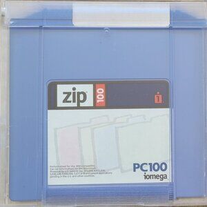 IOMEGA PC100 Zip Disk for Windows and Macintosh, Blue